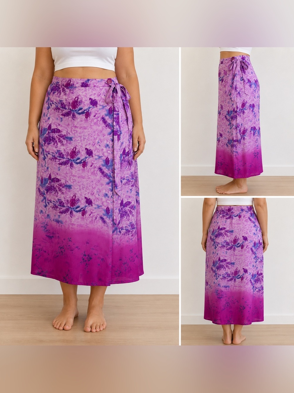 nygärd Collection Pink skirt Wrap bow floral patterns SZ 16
